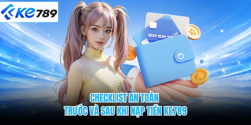 Checklist an toàn trước và sau khi nạp tiền KE789 
